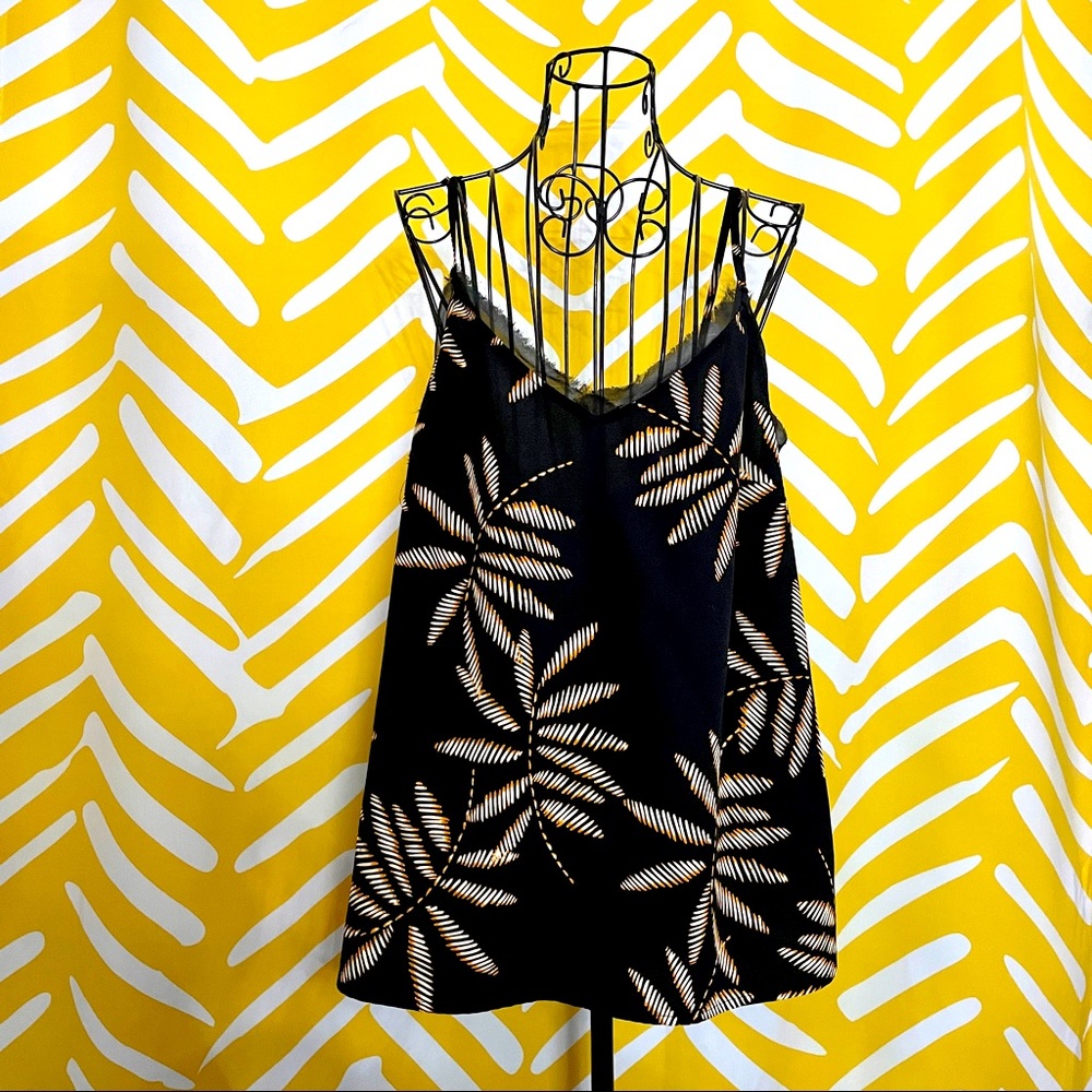 Palm Pattern Tank Top